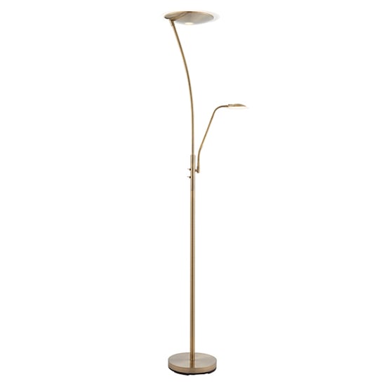 Alassio Mother And Child Task Floor Lamp In Antique Brass Alassio Mother And Child Task Floor Lamp In Antique Brass