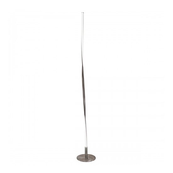 Alimos Tall Twist Floor Lamp In Satin Nickel Alimos Tall Twist Floor Lamp In Satin Nickel