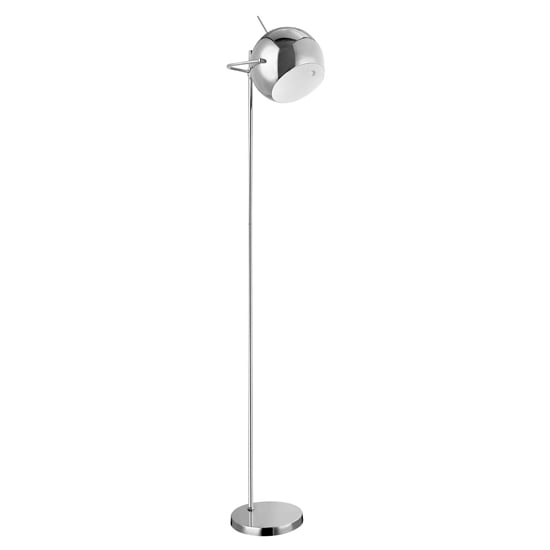 Gikona Ball Design Shade Floor Lamp In Chrome Gikona Ball Design Shade Floor Lamp In Chrome