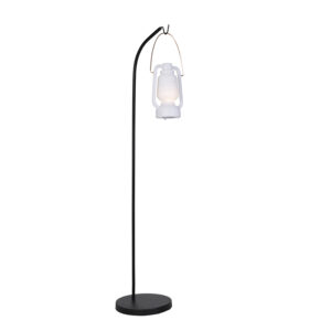 Design outdoor floor lamp black IP44 incl. LED - Mart Storm Small