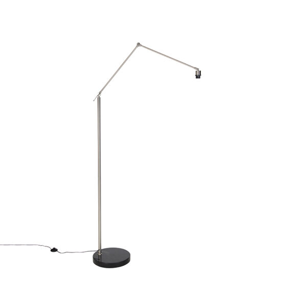 Modern floor lamp steel adjustable - Editor Modern floor lamp steel adjustable - Editor