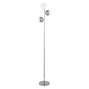 Marbles 3 Lights Crystal Sand Floor Lamp In Chrome