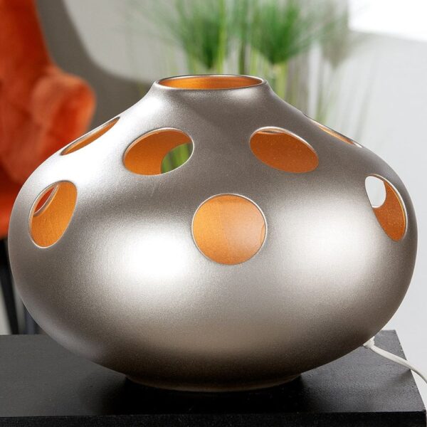 Allston Ceramics Nazareth Bulbous Table Lamp In Champagne