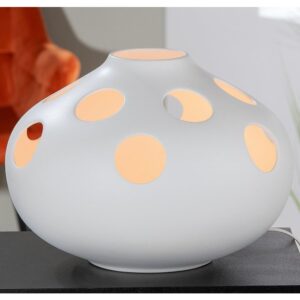 Allston Ceramics Nazareth Bulbous Table Lamp In White