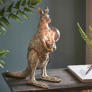 Cesme Kangaroo Table Lamp In Vintage Silver