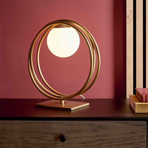 Edinboro Metal Table Lamp in Brushed Gold